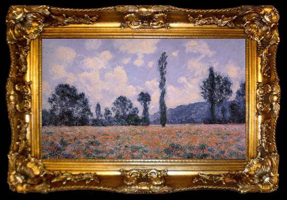 framed  Claude Monet Field of Poppies, ta009-2